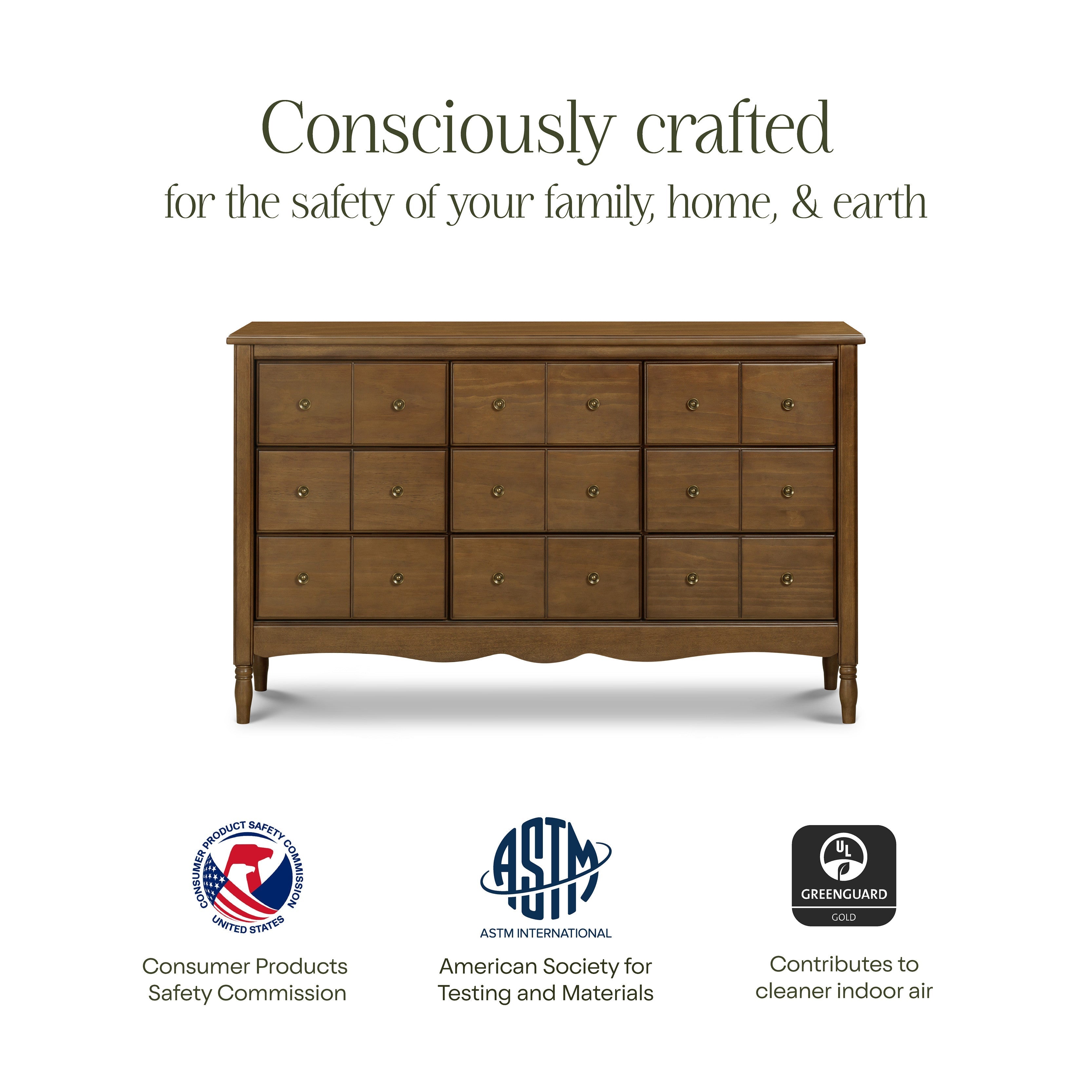 Namesake Winston 4-in-1 Convertible Crib + Liberty 9-Drawer Dresser