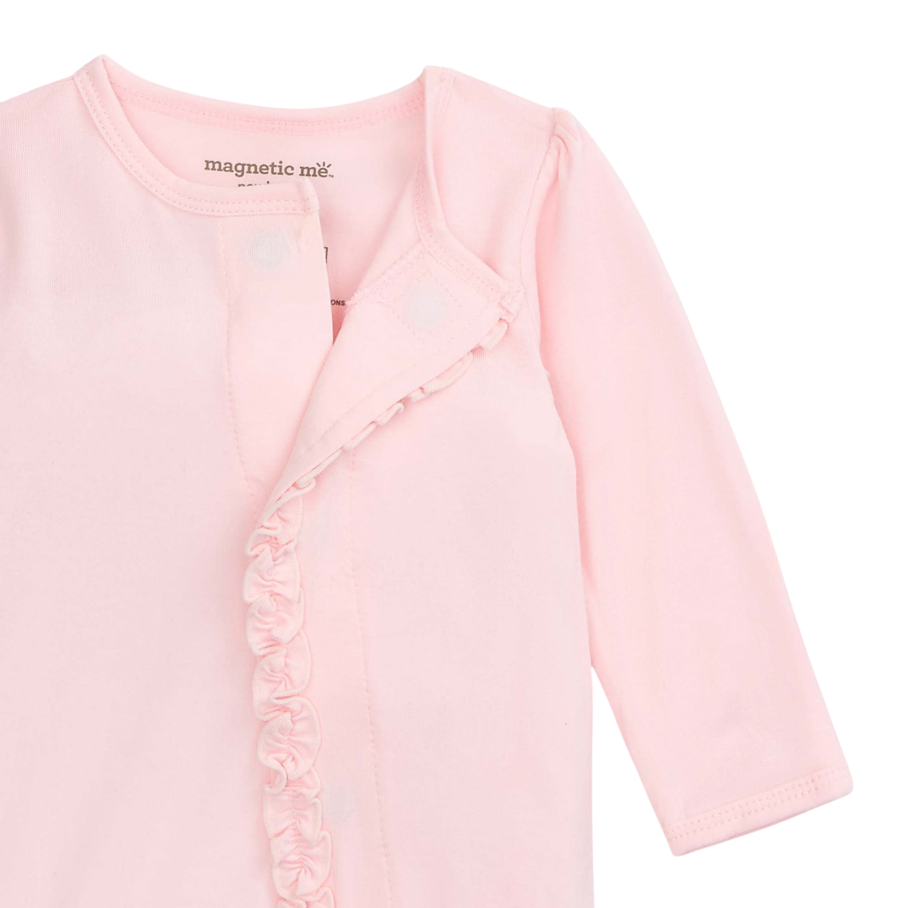 Magnetic Me Modal Magnetic Ruffle Footie - Pink Dogwood