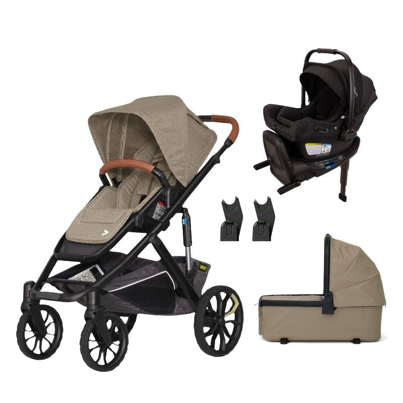 Veer Switch&Roll Stroller + Pipa Aire RX with Adapters + Bassinet Bundle