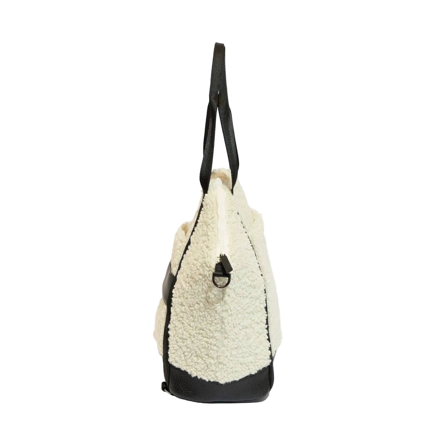 Ebony Sherpa Teddy Diaper Bag Tote