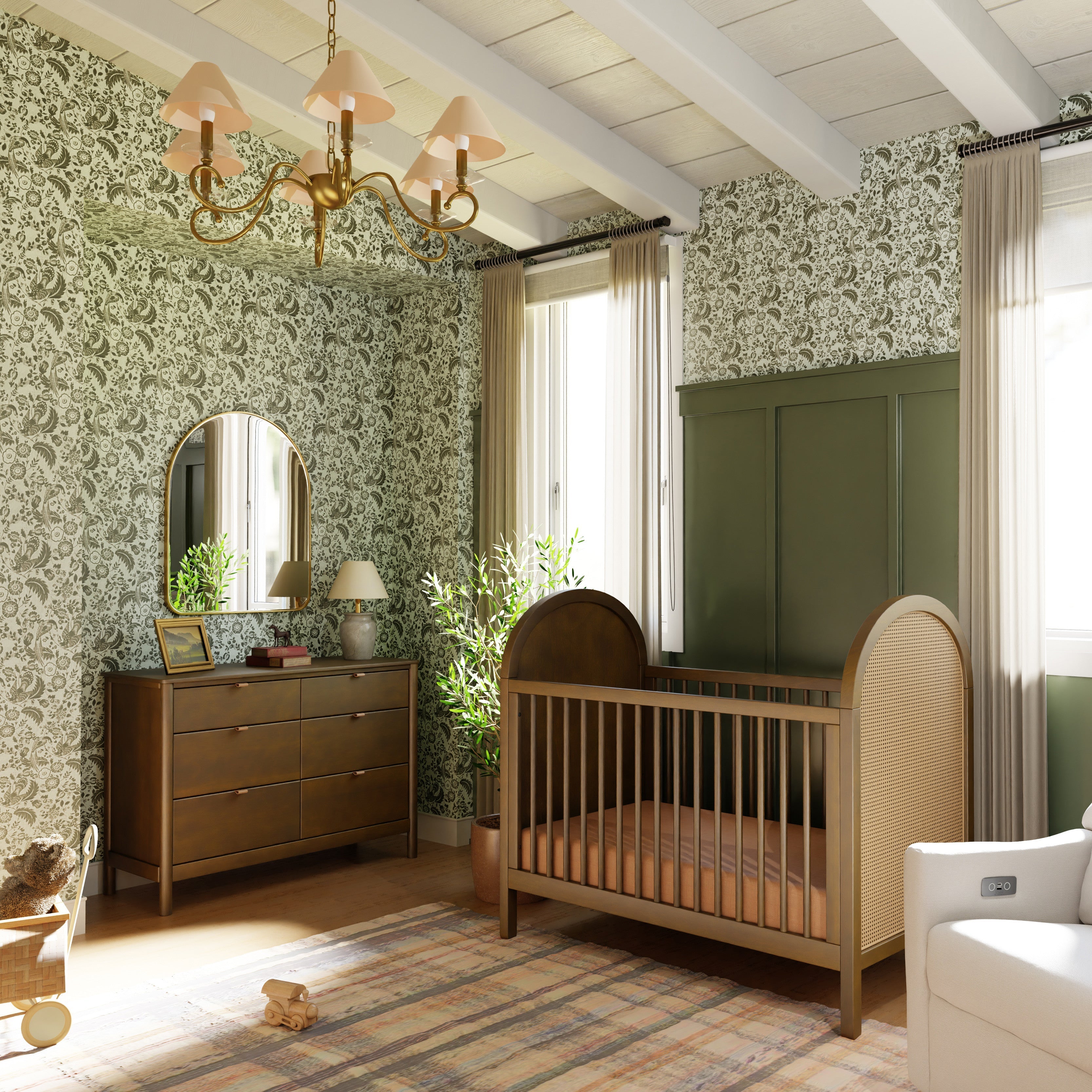 Babyletto Bondi Cane 3-in-1 Convertible Crib + 6-Drawer Dresser