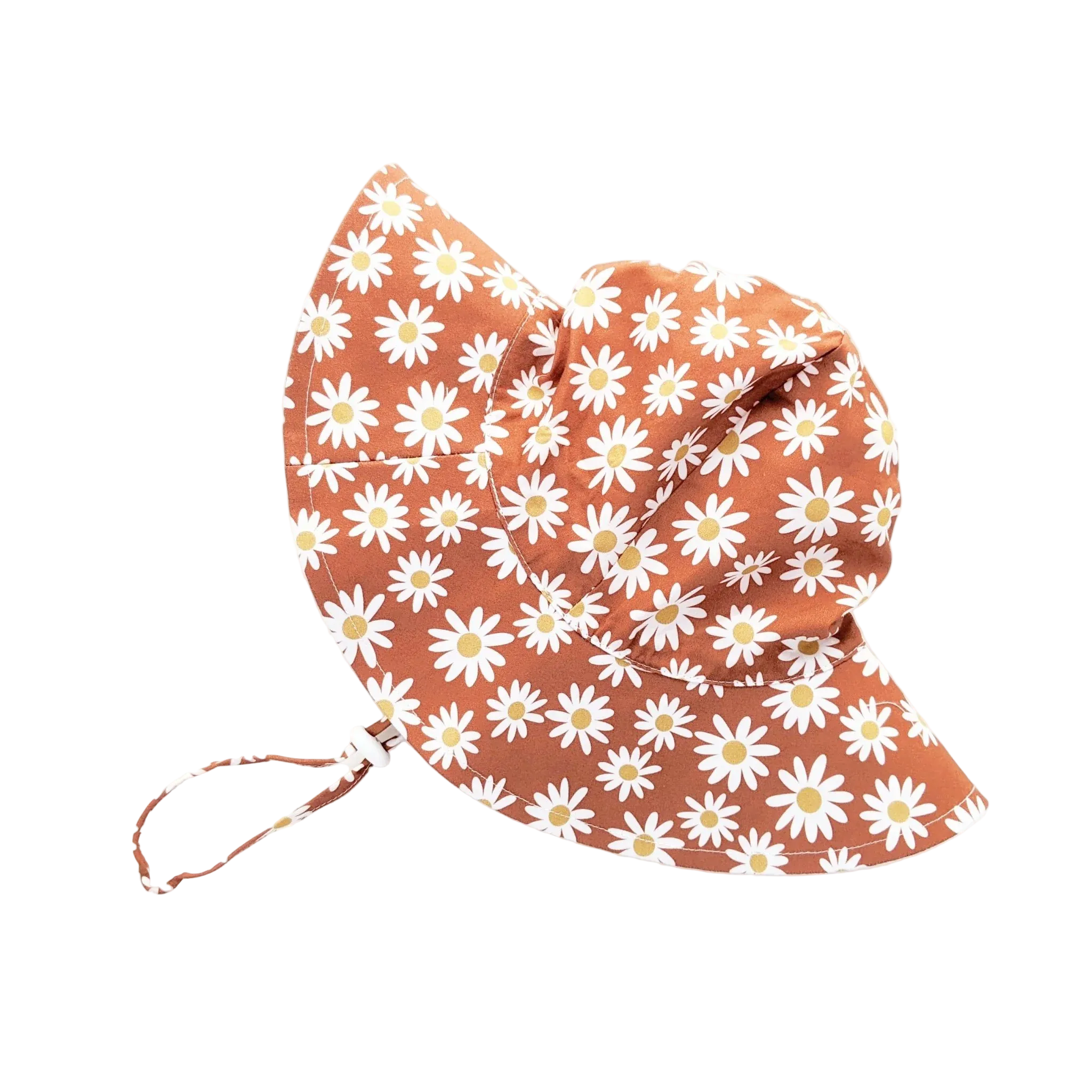 Sunhat UPF 50+ with Adjustable Breakaway Strap - Ginger Daisy