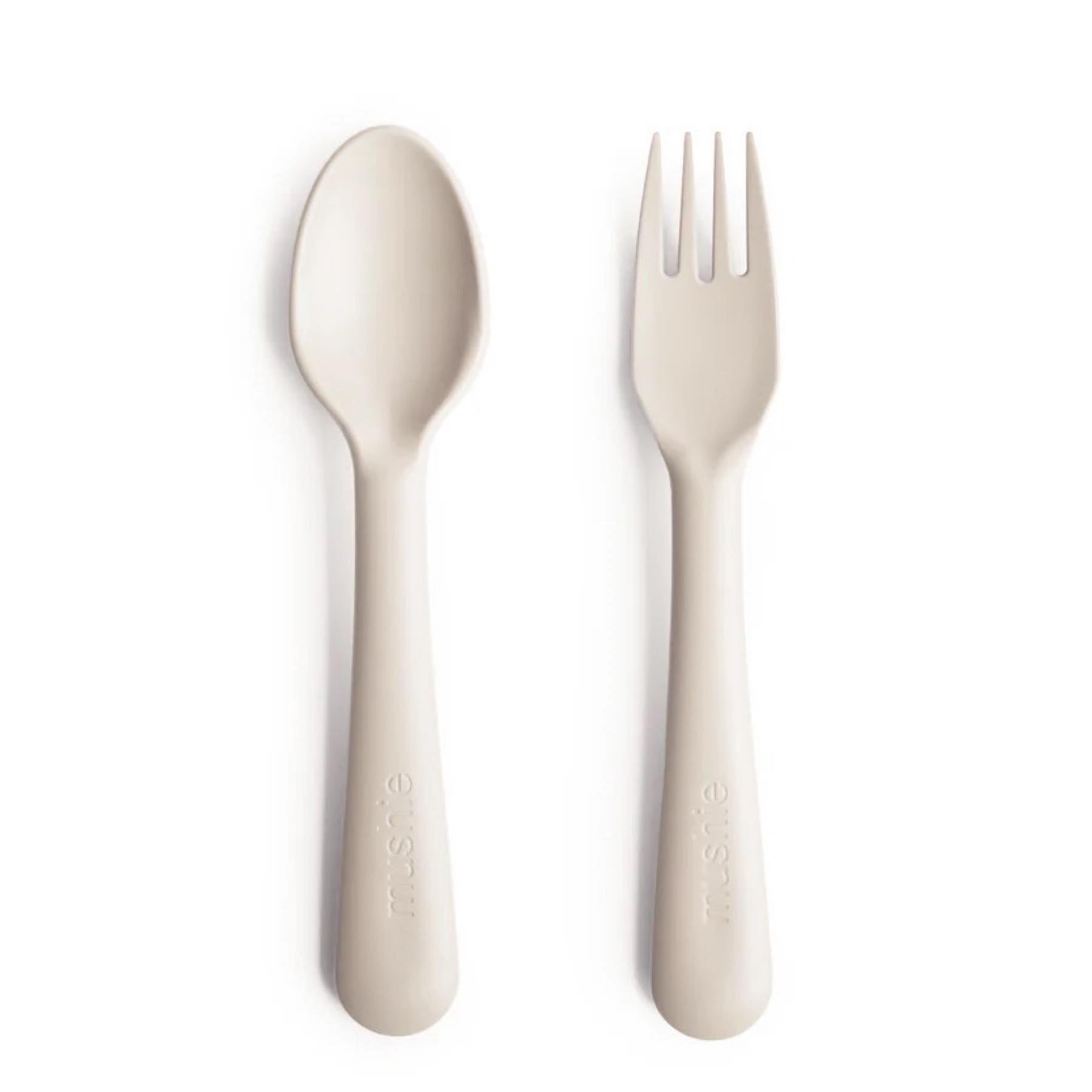 Dinnerware Fork and Spoon Set - Ivory
