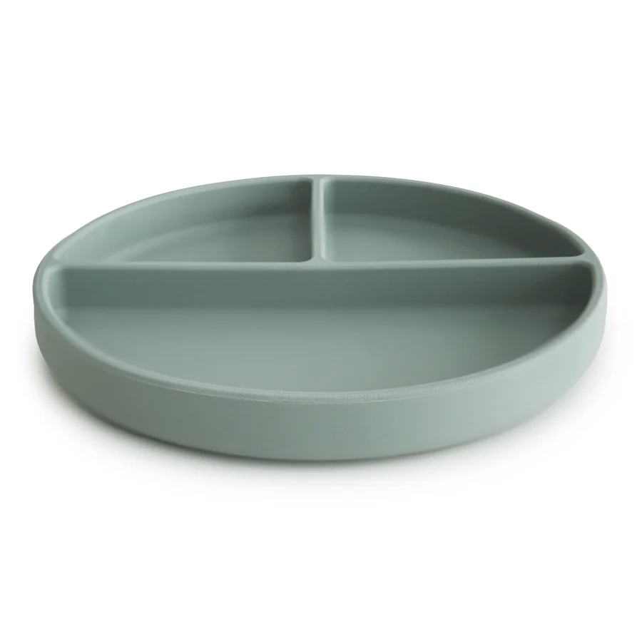 Silicone Suction Plate - Cambridge Blue