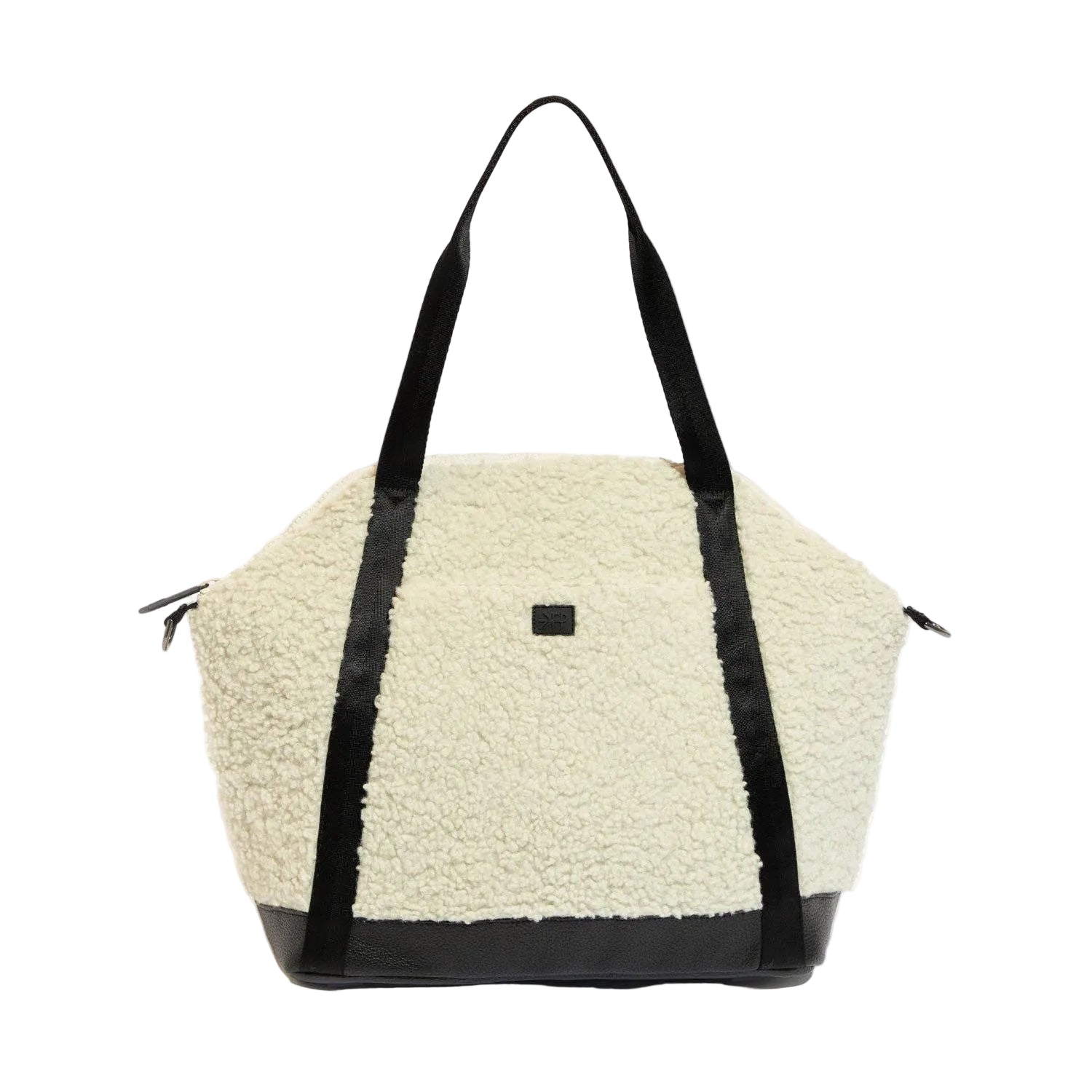 Ebony Sherpa Teddy Diaper Bag Tote
