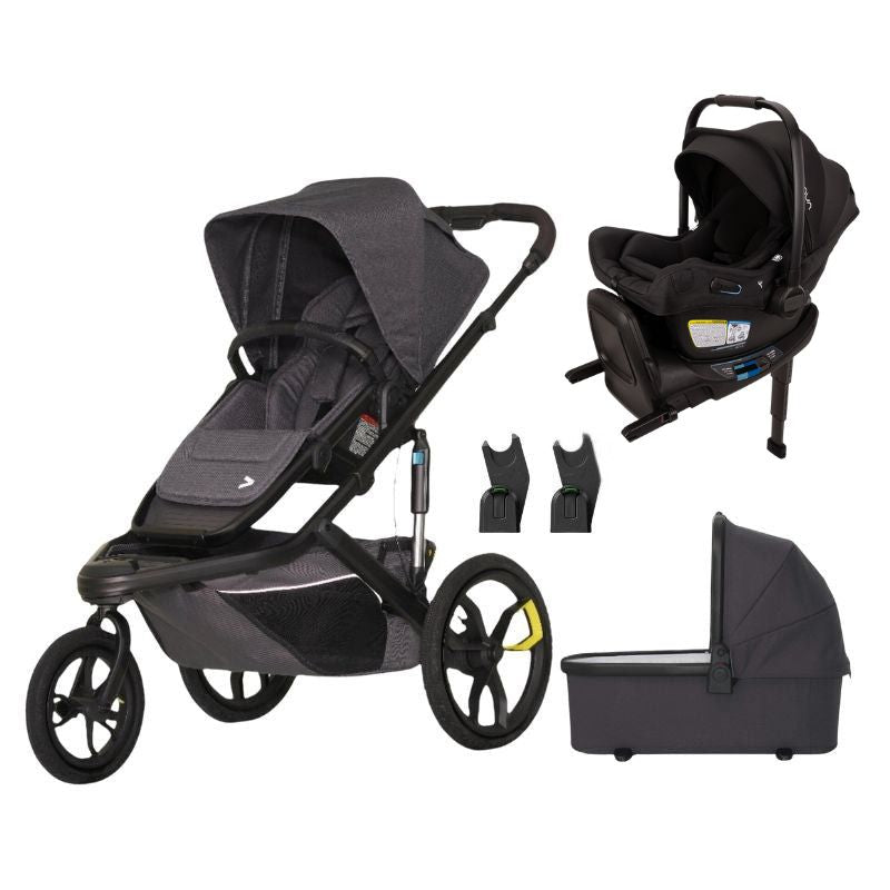 Veer Switch&Jog Stroller + Pipa Aire RX with Adapters + Bassinet Bundle