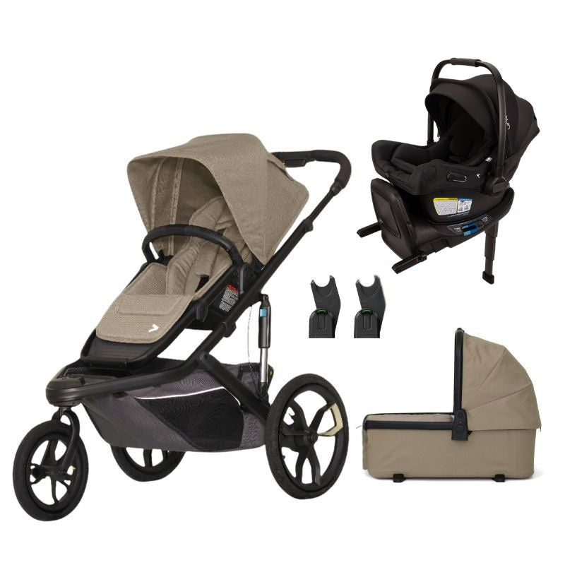 Veer Switch&Jog Stroller + Pipa Aire RX with Adapters + Bassinet Bundle