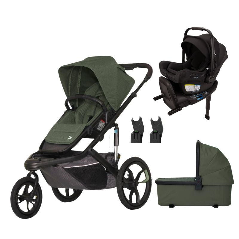 Veer Switch&Jog Stroller + Pipa Aire RX with Adapters + Bassinet Bundle