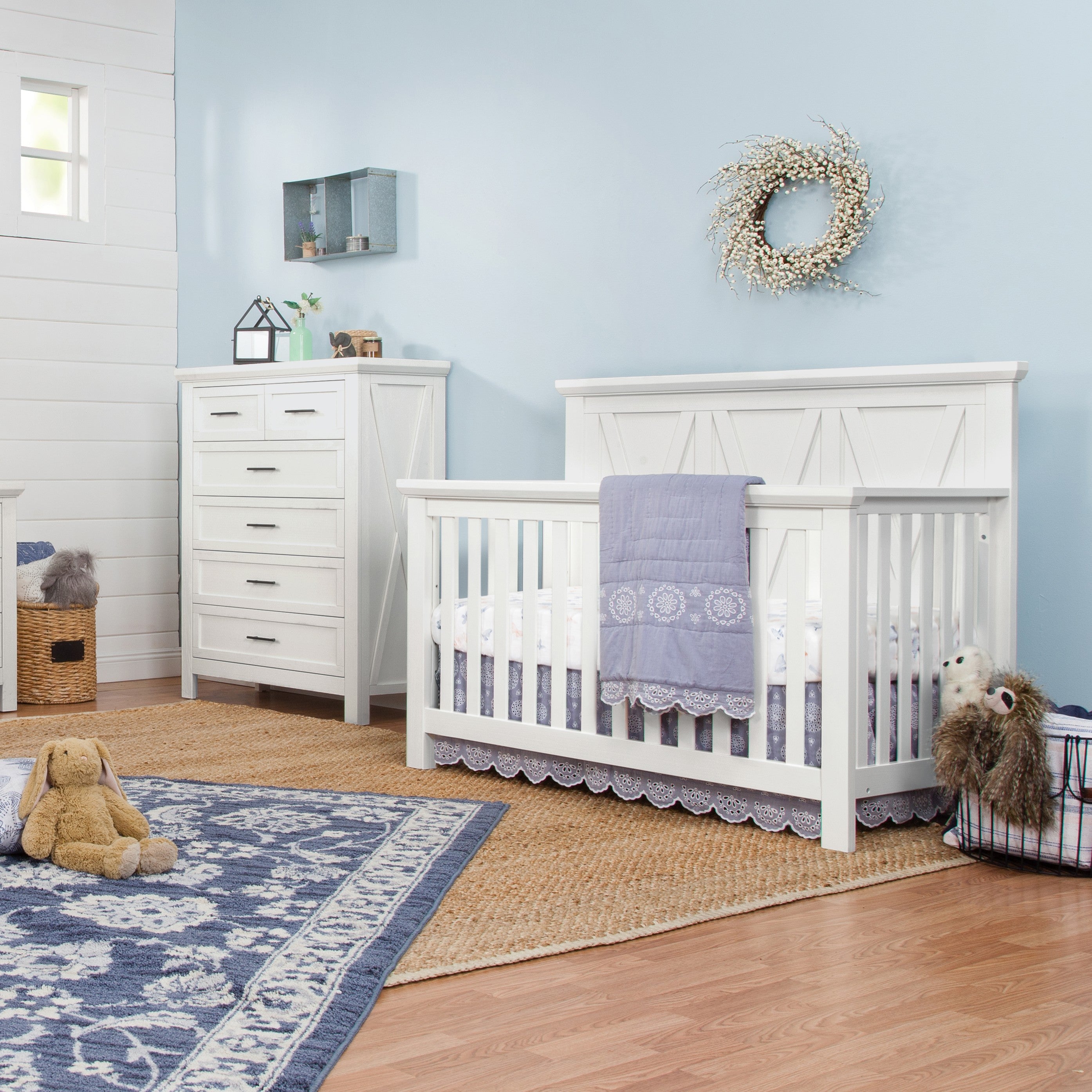 Monogram by Namesake Emory Nursery Furniture Bundle - Linen White