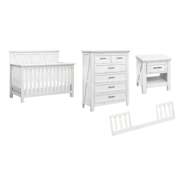 Monogram by Namesake Emory Nursery Furniture Bundle - Linen White