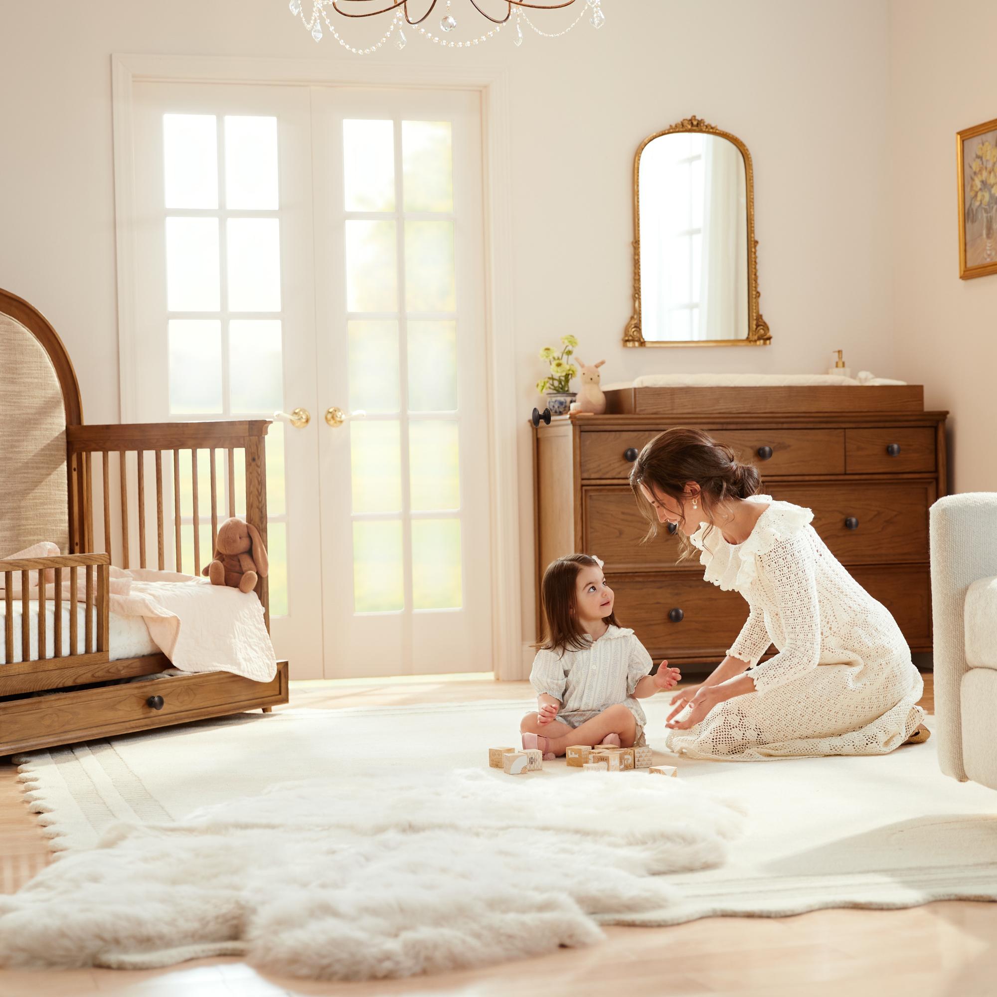 Maxi-Cosi Nursery Quiet Luxury 6-in-1 Convertible Crib + 7-Drawer Dresser