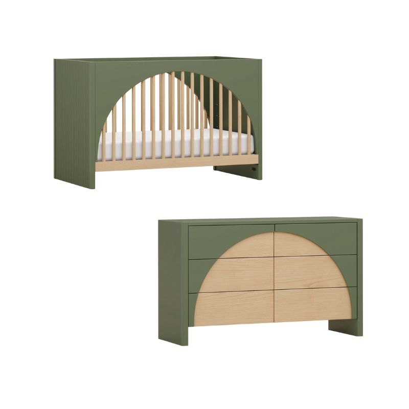 Babyletto Moab 3-in-1 Convertible Crib + 6-Drawer Dresser