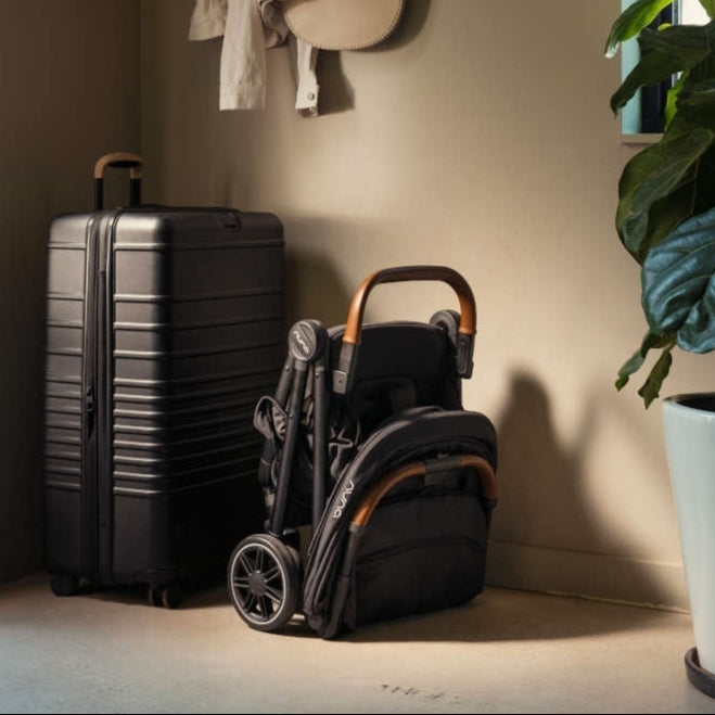 Nuna TRVL Stroller + Carry Bag - Caviar