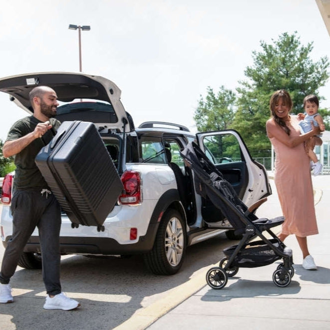 Nuna TRVL Stroller + Carry Bag - Caviar