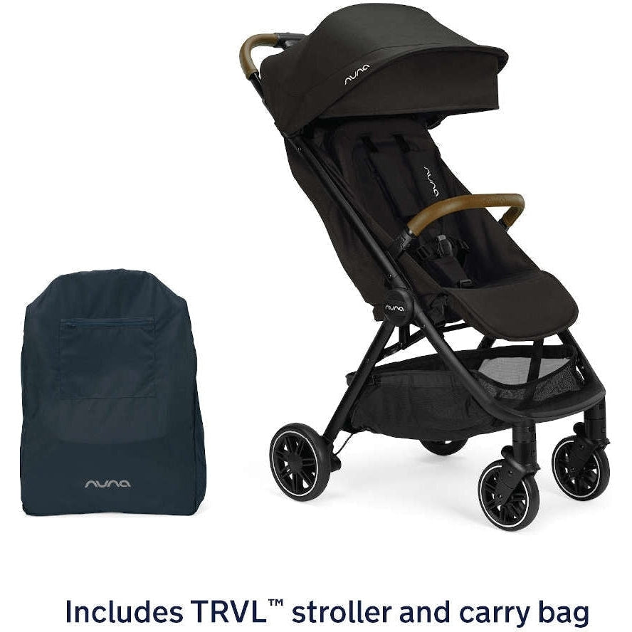 Nuna TRVL Stroller + Carry Bag - Caviar