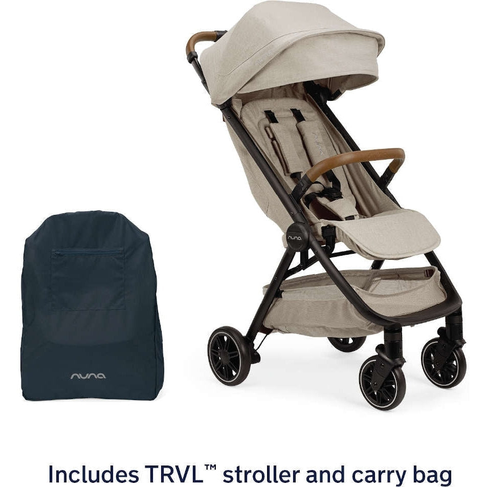 Nuna TRVL Stroller + Carry Bag - Caviar
