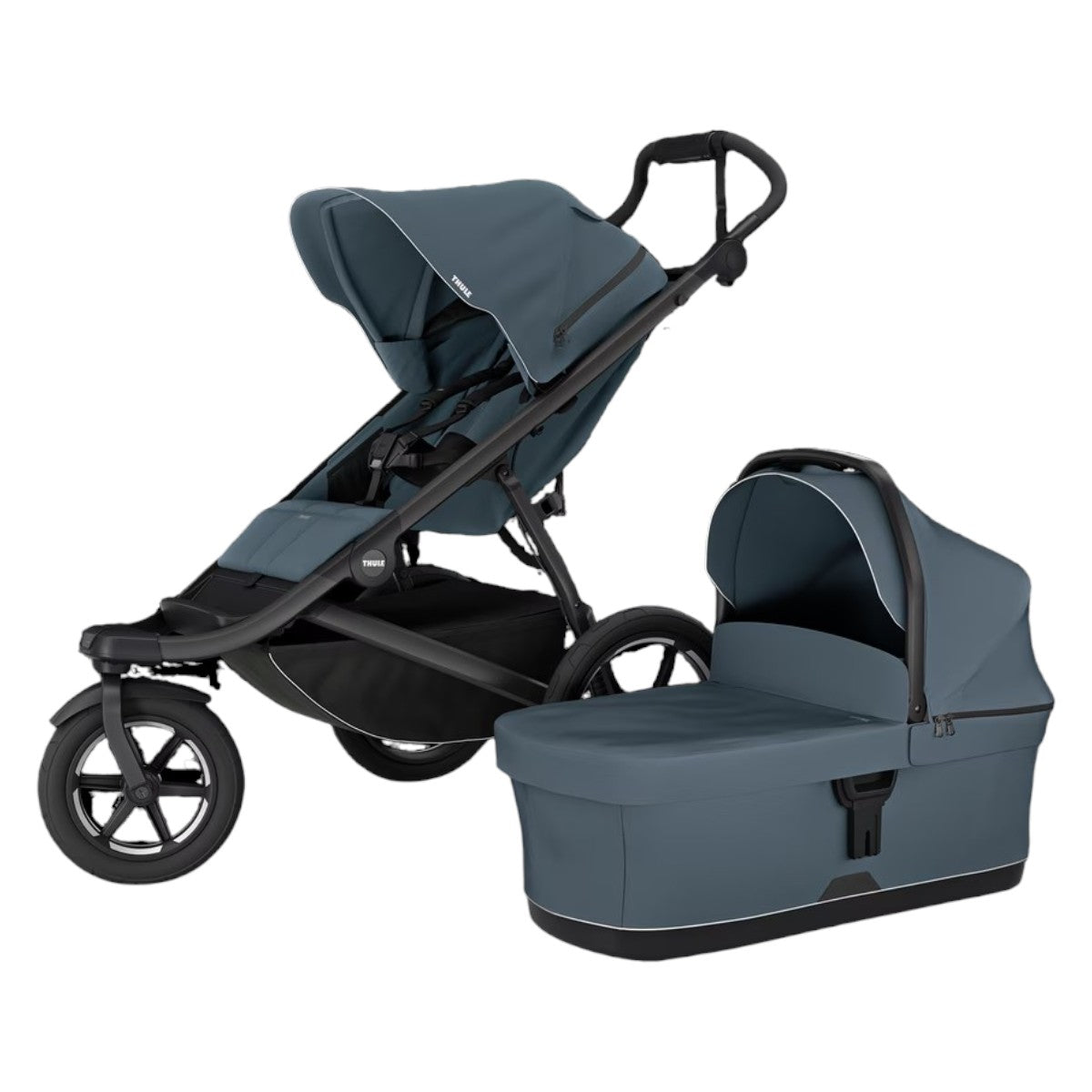 Thule Urban Glide 3 Single Jogging Stroller + Bassinet Bundle