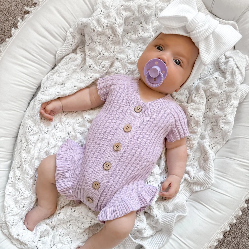 Little B's Ribbed Ruffle Romper