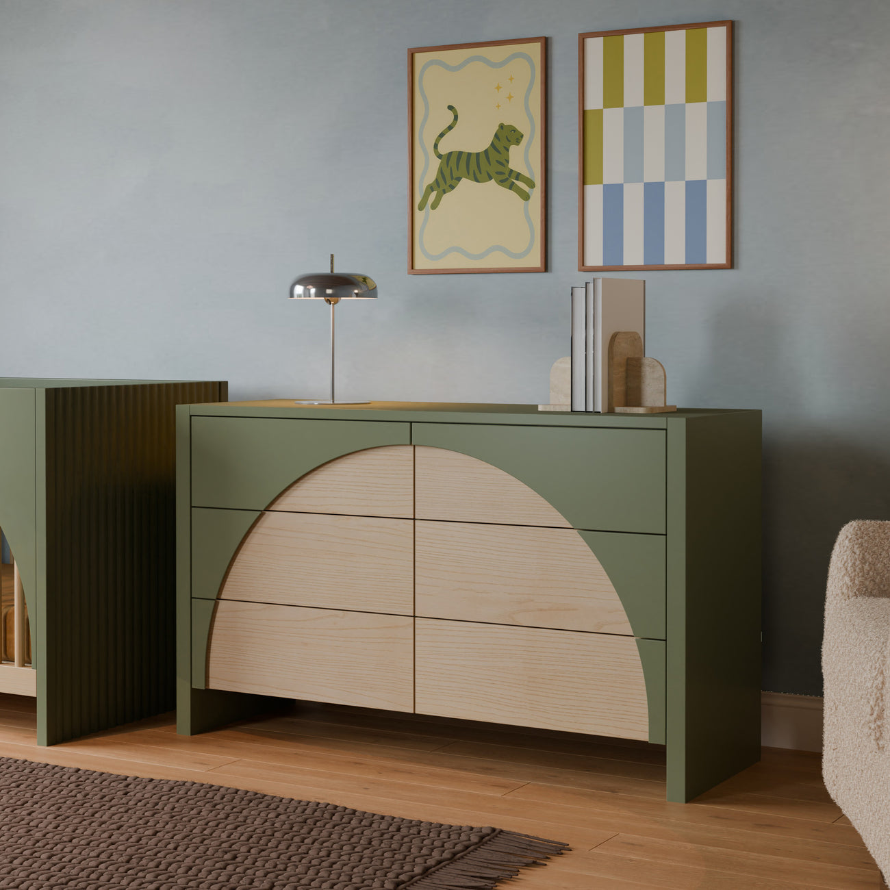 Babyletto Moab 3-in-1 Convertible Crib + 6-Drawer Dresser