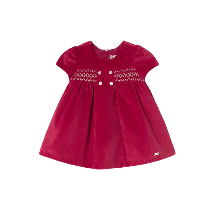 red mayoral dress Mayoral-Girls Red Pleated Dress