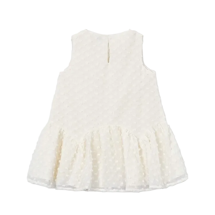 Mayoral Plumeti Dress - Bone