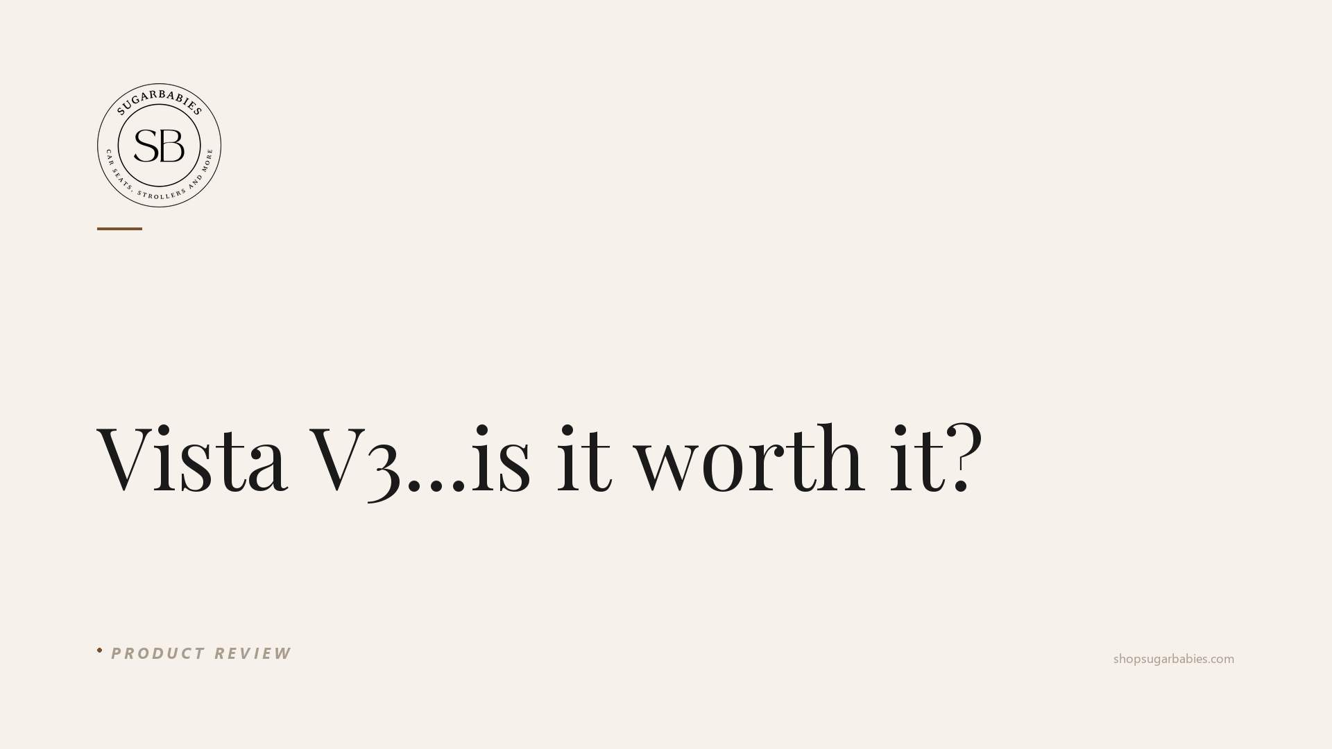SugarBabies blog hero: Vista V3...is it worth it?
