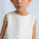 Mayoral Plumeti Dress - Bone