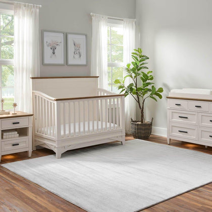 Parker House Artisan Crib, 7-Drawer Dresser, + Nightstand