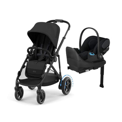 Cybex e-Gazelle S Stroller + Cloud T Infant Car Seat Travel System