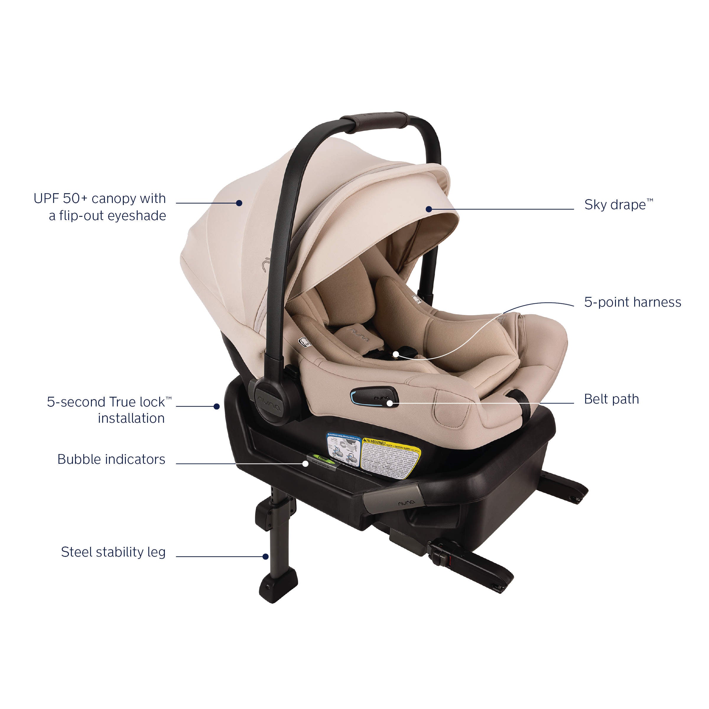 Nuna PIPA Aire Infant Car Seat + Pipa Series Base | Sugar Babies