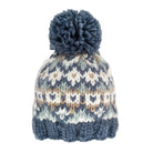 Fairisle Beanie Hat - Slate