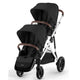 cybex gazelle duo Cybex Gazelle S Stroller Moon Black/Silver Frame