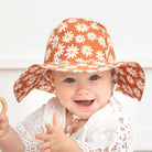 Sunhat UPF 50+ with Adjustable Breakaway Strap - Ginger Daisy