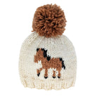 Pony Beanie Hat - Natural