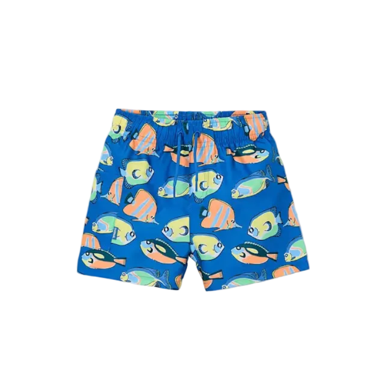 Mayoral Tropical Fish Swim Shorts - Blue
