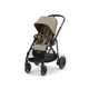 kocarek cybex Cybex e-Gazelle S Electronic Assist Stroller, Black Frame/Almond Beige