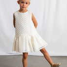 Mayoral Plumeti Dress - Bone