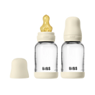 Baby Glass Bottle Set 120ml 2 Pack Latex - Ivory