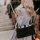 OiOi Signature Pram Caddy - Black Diamond Quilt