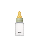 BIBS Plastic Bottle 150ml Natural Rubber - Sage