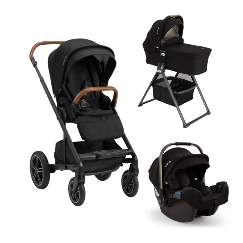 Nuna MIXX Next Stroller & PIPA RX + Bassinet & Stand | Sugar