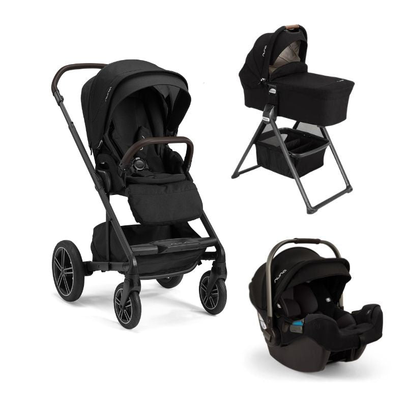 Nuna MIXX Next Stroller & PIPA RX + Bassinet & Stand | Sugar
