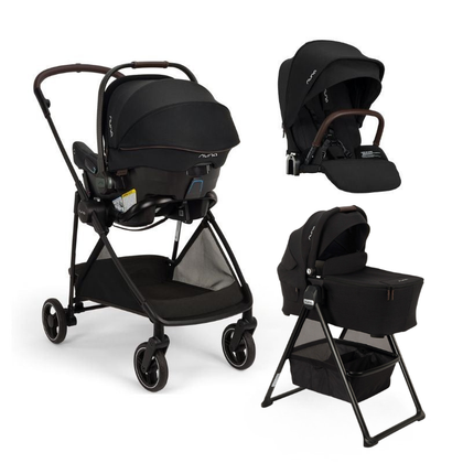 Nuna Pipa URBN Flex System, Stroller Seat + Bassinet Bundle