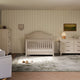 Monogram by Namesake Barrow 4-in-1 Convertible Crib + 6-Drawer Double Dresser