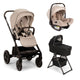 Nuna MIXX Next Stroller & PIPA Aire Infant Car Seat & Folding Bassinet + Stand