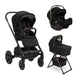 Nuna MIXX Next Stroller & PIPA RX Infant Car Seat & Folding Bassinet + Stand