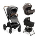 Nuna MIXX Next Stroller & PIPA RX Infant Car Seat & Folding Bassinet + Stand