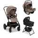 Nuna MIXX Next Stroller & PIPA Aire RX Infant Car Seat & Folding Bassinet + Stand