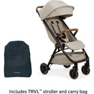 Nuna TRVL Stroller + Carry Bag - Caviar