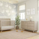Babyletto Palma 4-in-1 Convertible Crib with Toddler Bed Conversion Kit + 7-Drawer Double Dresser